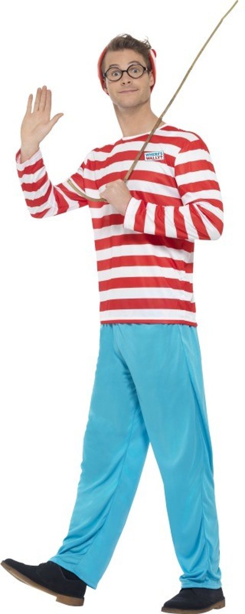 Waar is Wally kostuum | Verkleedkleding maat L-XL